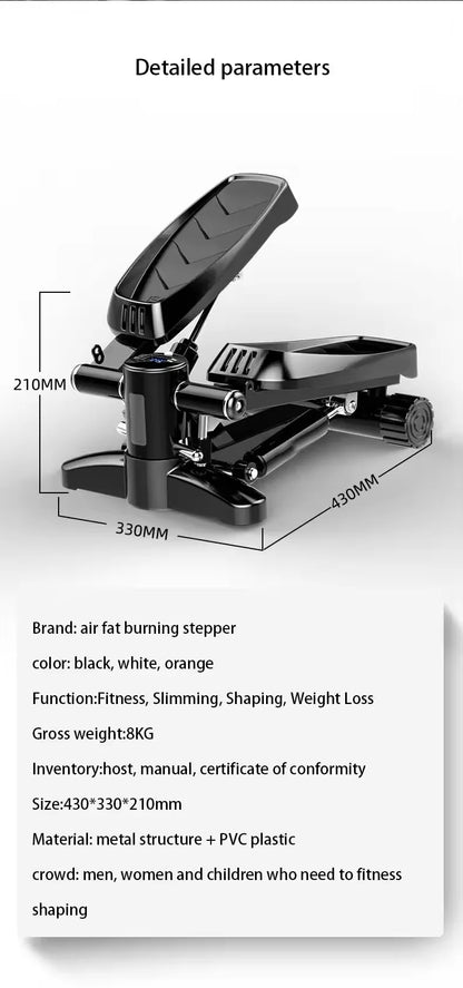 Mini Stepper de Fitness avec Bandes de Résistance : Brûlez des Calories Partout !